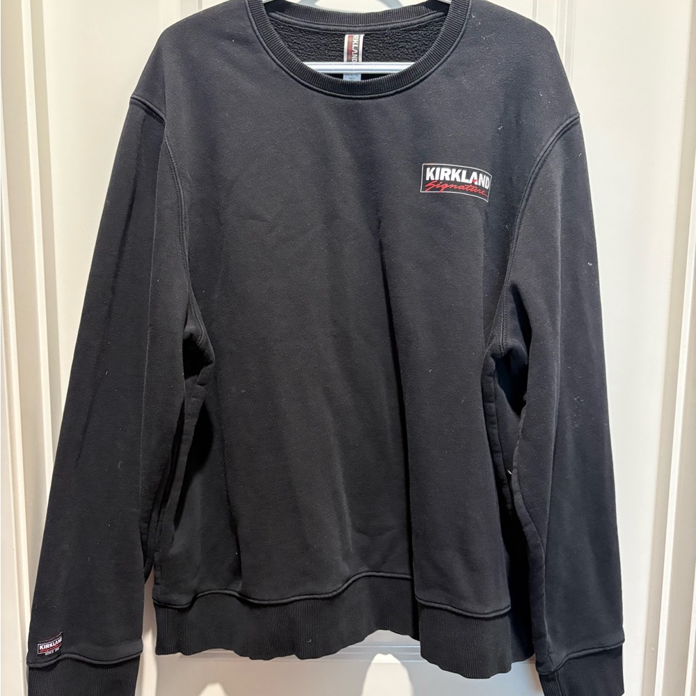 Kirkland Signature Unisex Black Crewneck Sweater